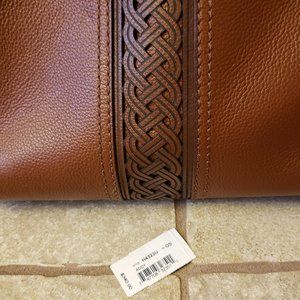 Brown leather bag